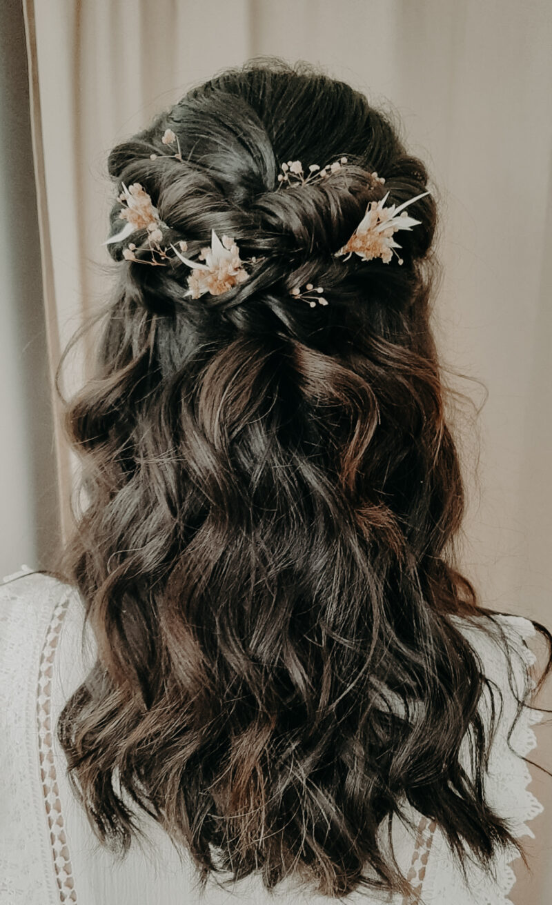 Épingle à cheveux en fleurs séchées – Image 5