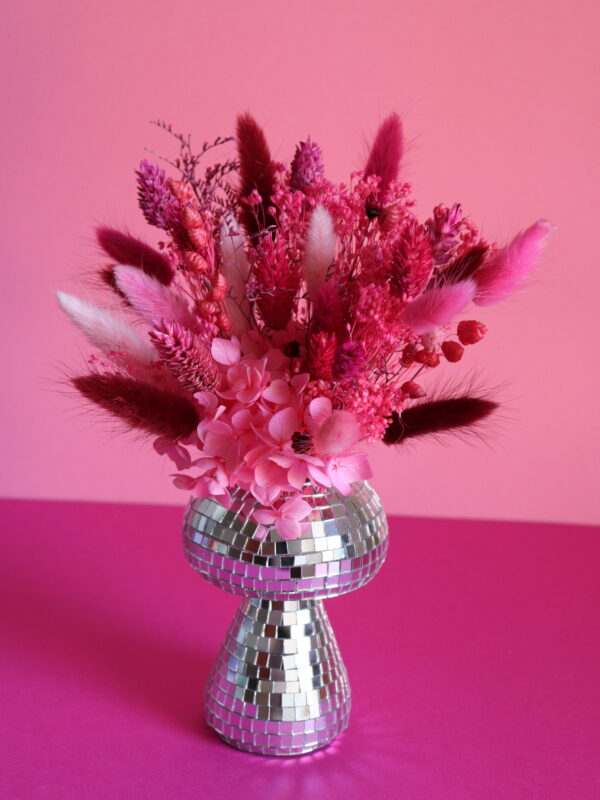 Bouquet + Vase - Cerise / Framboise