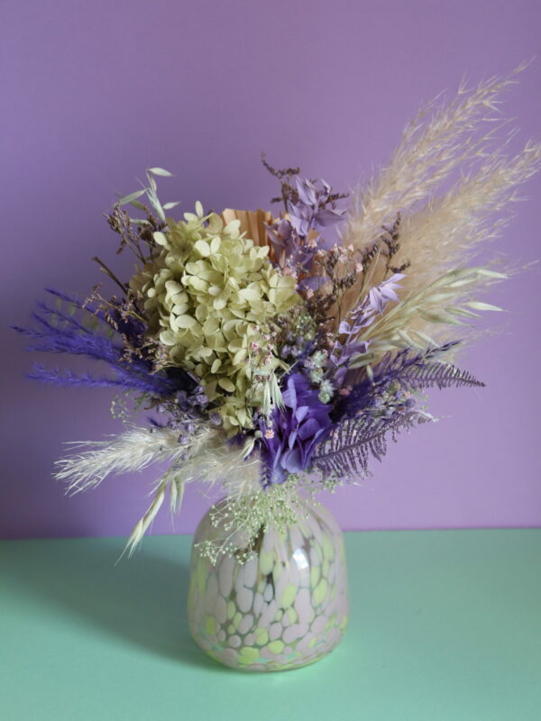 Bouquet + Vase - Anis / Violette