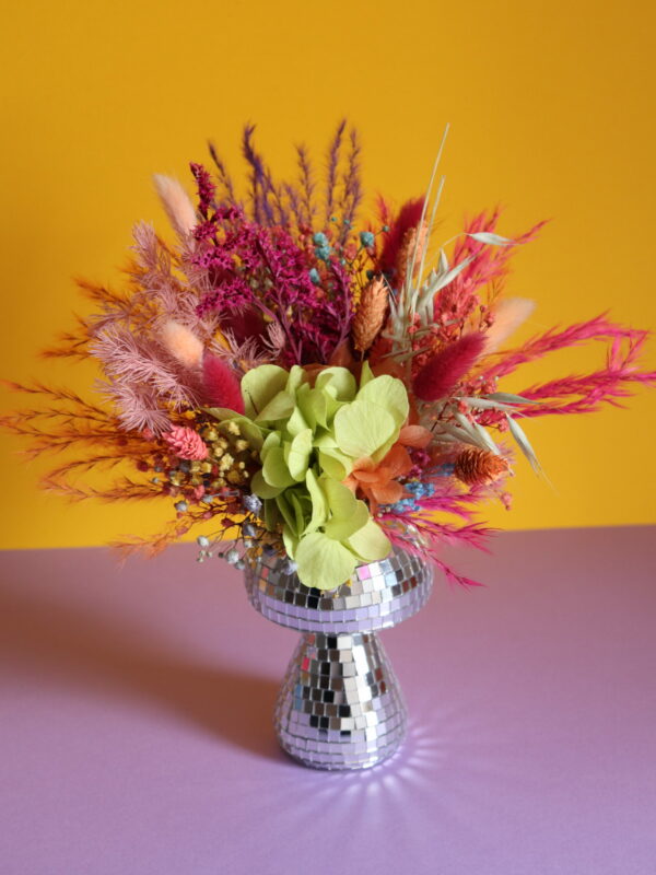 Bouquet + Vase - Arc-en-ciel