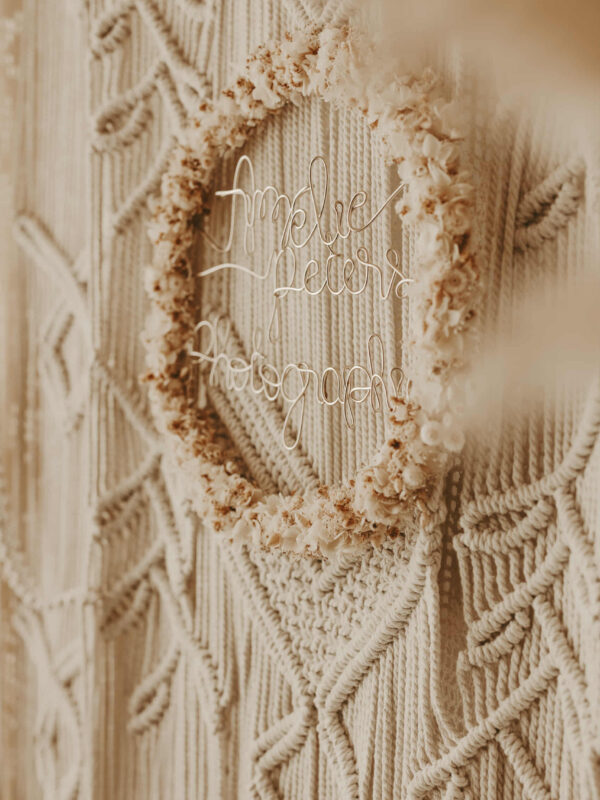 Couronne fleurs séchées - Entièrement fleurie à personnaliser